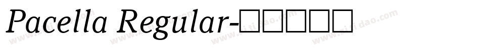 Pacella Regular字体转换